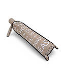 Парасолька напівавтомат жіноча Toprain 593 "Words" на 9 спиць Бежевий, фото 4