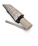 Парасолька напівавтомат жіноча Toprain 593 "Words" на 9 спиць Бежевий, фото 5