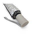 Парасолька напівавтомат жіноча Toprain 593 "Words" на 9 спиць Сірий, фото 5