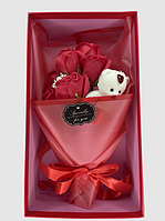 Набор подарочный мыло ароматизированное "Розовые розы" (набор мыла, цветы из мыла) AN