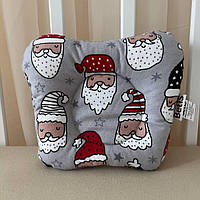 Подушка ортопедична 0+ "Санта" Сірий Фланель,наповнювач-аеропух арт.91449229  18*22 см.(р)