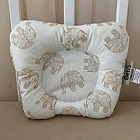Подушка ортопедична 0+ "Слоненя" Міні Беж Ранфорс,наповнювач-аеропух арт.91449236  18*22 см.(р)
