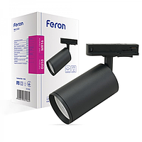 Трековый светильник Feron ML333 GU10 под сменную LED лампу Ø52х82х125мм IP20 черный