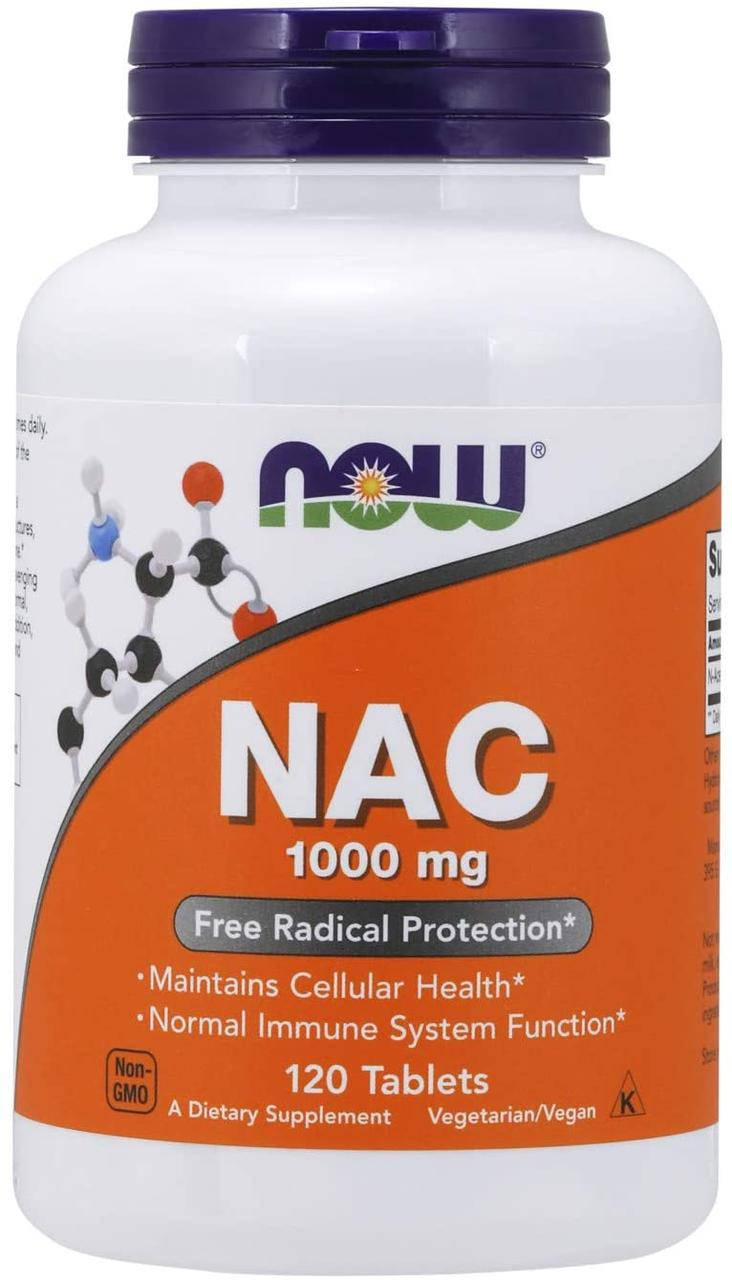 

Now Foods NAC 1000 mg 120 таблеток