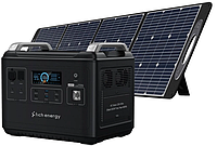 Комплект зарядная станция FICH ENERGY F2000 (2000 Вт·ч / 2000 Вт) + солнечная панель P200(7555929981754)