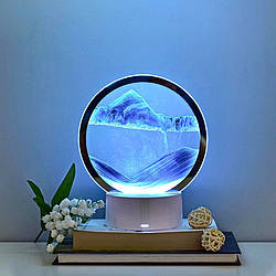 Пісочний 3D нічник Настільна RGB лампа художнє світло пісочний годинник