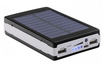 Power Bank із сонячною батареєю UN-3105 10000mAh SOLAR Мобільна зарядка для телефону з ліхтариком