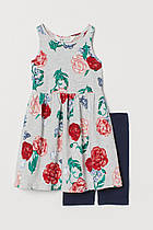 H&M комплект для дівчинки Плаття з джерсі та легінси 8-10 років зріст 134- 140
