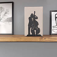 Металеві упори для книг Glozis Jazz (чорний), фото 8