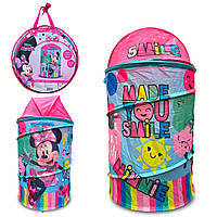 Корзина для игрушек D-3510 Minnie Mouse в сумке 49*49*3 см, р-р игрушки 43*43*60 см TZP134