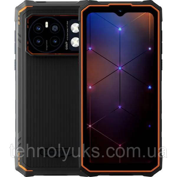Смартфон Hotwav Cyber 13 Pro 12/256GB Global NFC Orange, IP69K, 64+8/16Мп, LCD IPS 6,6", Tiger T619, 10800мАг, фото 1