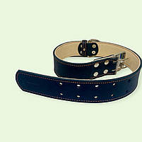 Нашийник для собак шкіряний Collar подвійний 45 мм 56-68 см чорний 03591, фото 2