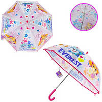 Зонтик детский Paw Patrol арт. PL82140 (60шт/5) прозрачный купол, пласт спицы, длина 68см, диам.