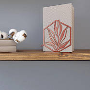 Металевий упор для книг Glozis Terra (мідь), фото 5