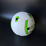 М'яч волейбольний grippy, Волейбольні м'ячі для тренувань, Волейбольний м'ячик Біло-зелений (2G), фото 10