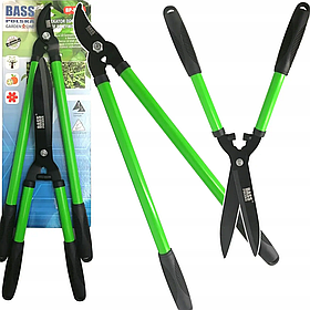 Ножиці для живоплоту, живої огорожі , та сучкоріз ,комплект із 2 шт Bass Polska 8885 для пізрізання кущів та гілля