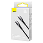 Кабель Baseus Glimmer Series Fast Charging Data Cable Type-C - Type-C 1м 5A 100W Black CADH000701, фото 2