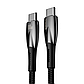 Кабель Baseus Glimmer Series Fast Charging Data Cable Type-C - Type-C 1м 5A 100W Black CADH000701, фото 7