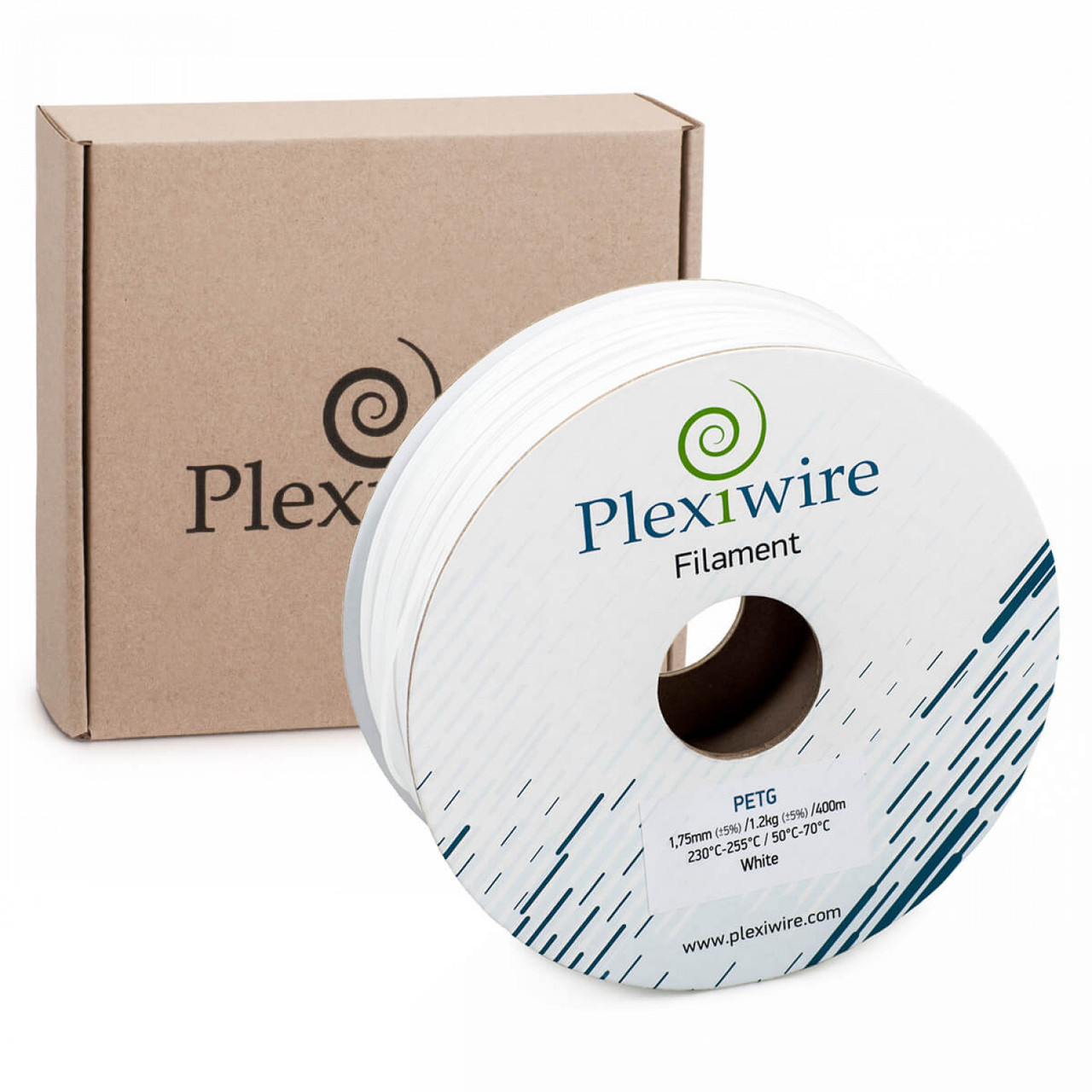 Plexiwire PLA пластик для 3D принтера білий (300м/0,9 кг)