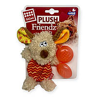 Игрушка для собак GiGwi Plush Friendz плюшевая собачка с пищалкой 13см 75304