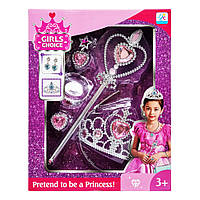 Набор аксессуаров "Маленькая принцесса" 599-11(Pink) с волшебной палочкой kr