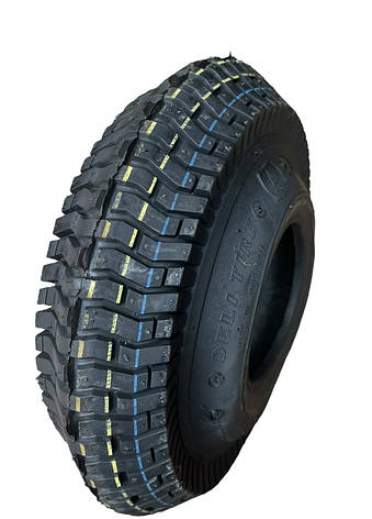 Покришка 4.10/3.50-4 (60% кучуку) для садово-будівельної тачки, візки, дитячий квадроцикл "Deli Tire" Індонезія, фото 1