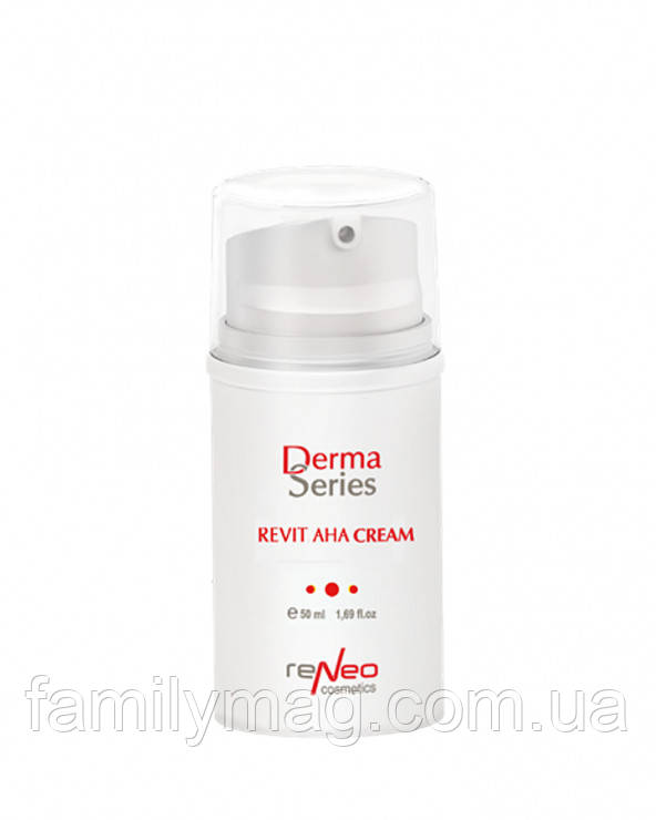 Реактивуючий вітамінізований крем з гліколевою кислотою Revit AHA Cream Derma Series 50 мл