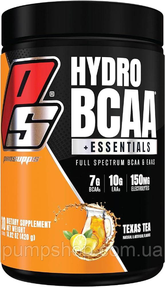 (без пломбы) Аминокислоты 1206 г Prosupps HydroBCAA+Essentials 1206 г (90 порц.) (вкус Texas Tea) - фото 1 - id-p2115497945