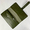 Тревел-кейс, натуральна шкіра, хакі гладка, фото 3