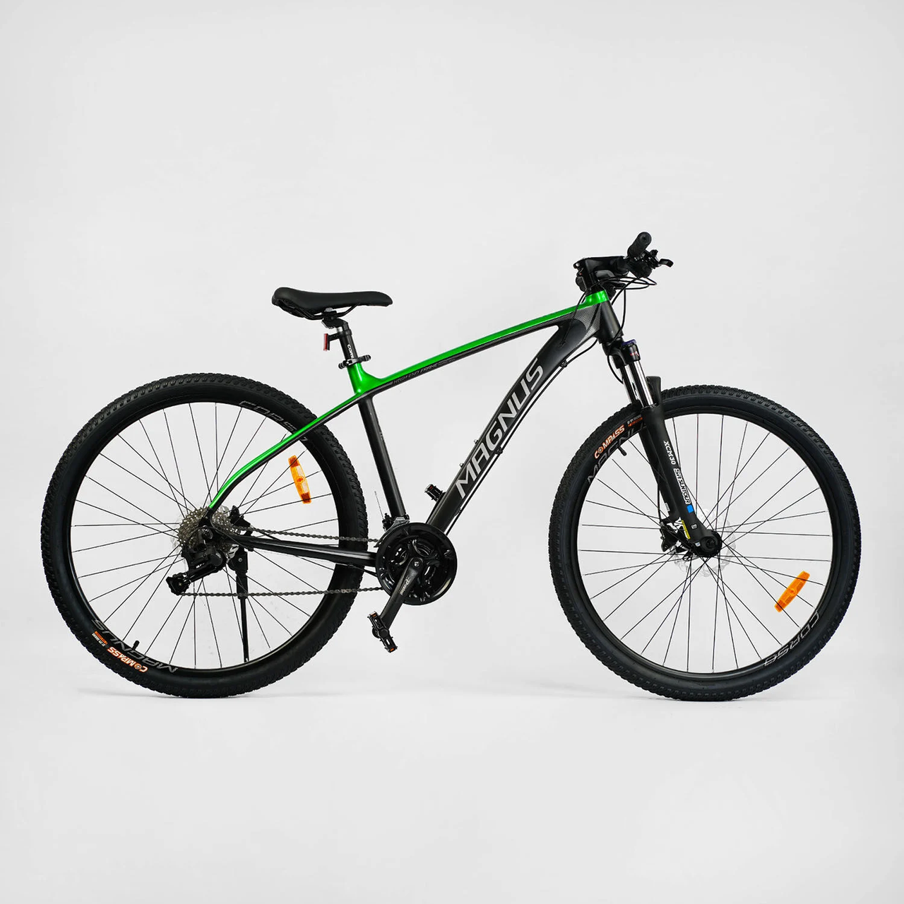 Велосипед CORSO MAGNUS 29" рама 19" Al гідравлічні гальма black/green