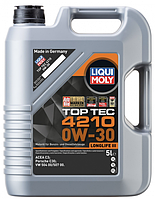HC-cинтетическое моторное масло LIQUI MOLY Top Tec 4210 0W30, 5 л (21605)(7548443201754)