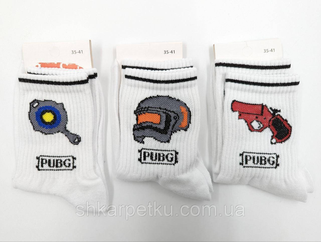 Жіночі демісезонні шкарпетки Crazy Socks теніс білі з малюнком бавовна 35-41 12 пар/уп