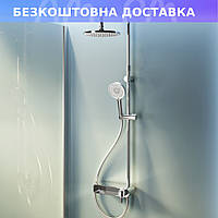 Душ.система: см-ль-полка д/ванны/душа, душ.штанга, верхн. душ 220мм, ручн.душ, хром AM.PM X-Joy F0785A700