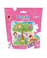 Puzzle in stand-up pouch "2 in 1. Fairies" RK1140-02