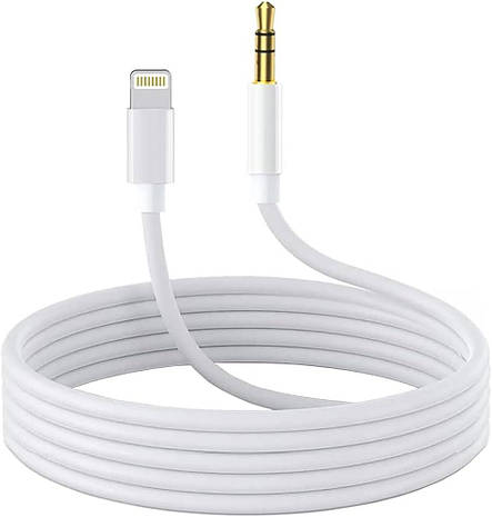 Аудіо-кабель, перехідник Lightning to 3.5 mm Audio Jack для iPhone или iPod 1.2м, фото 3