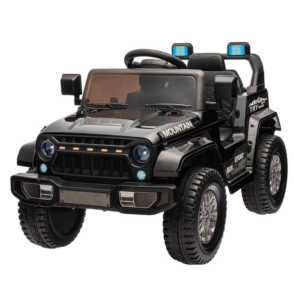 Електромобіль джип дитячий Jeep (2 мотори 35W, 1 акумулятор 12V10AH, MP3) Bambi M 5109EBLR-2 Чорний
