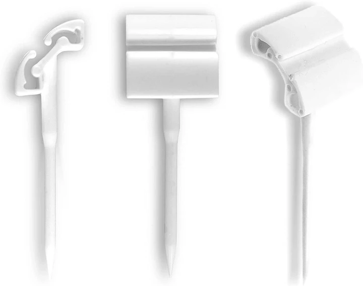 Цінникотримач Голочка пластик білий, Тримач Голочка (10шт/уп) (5000)