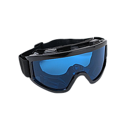 Окуляри для лижників, для велосипедистів і для мотоциклістів (МГ-1001-5) Чорний корпус, Синя лінза