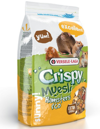 Корм для хом'яків Versele-Laga Crispy ХОМ'ЯК (Hamster) Зернова суміш з вітаміном Е, 400 г