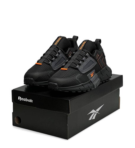 Мужские кроссовки Reebok Zig Kinetica Edge Black Orange Рибок Зиг ...