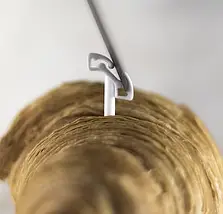 Цінникотримач Голочка пластик білий, Тримач Голочка (10шт/уп) (5000), фото 5