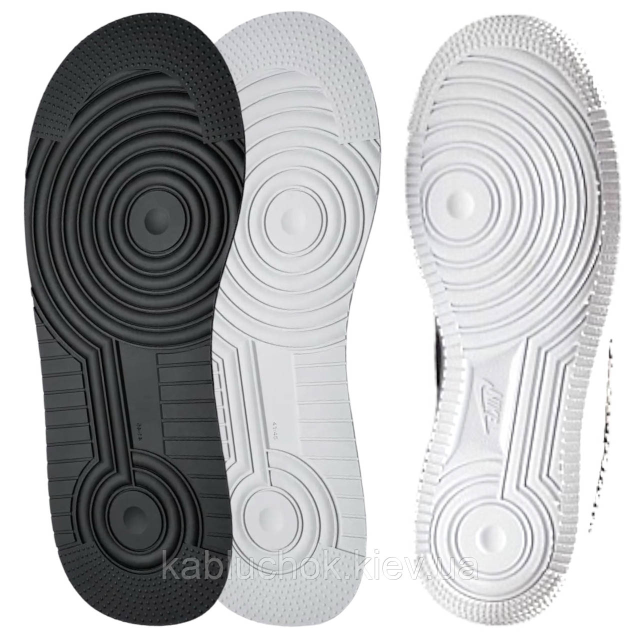 Слід профілактика для підошви взуття CASALi NIKE AIR FORCE р. 41-45 чорний/білий