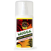 Спрей против комаров і клещей Mugga 50% extra strong deet 75 мл Yard-Shop