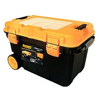 Ящик для инструментов на колесах Mano TKP-28 с органайзером и прозрачной крышкой(7565154911754)