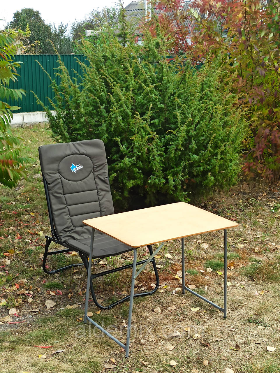 Складаний стіл та стілець крісло для відпочинку на природі "Харіус ФП1+1" меблі для риболовлі пікніка кемпінгу туризму