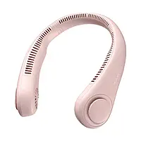 Вентилятор на шию Jisulife FA14 міні портативний, преміум якість — Рожевий