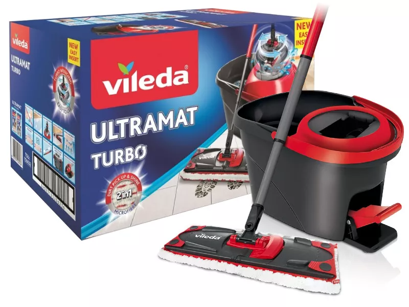 Комплект Швабра + ведро Vileda Ultramax Turbo с механическим отжимом для уборки (Польша) Yard-Shop - фото 1 - id-p2115506111