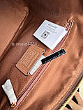 Сумка COACH Оригінал COACH Kacey Khaki Brown Blocked Signature Canvas Top Zip Satchel Handbag, фото 10
