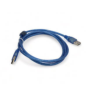 Кабель USB 2.0 тато-тато (AM/AM) 1.5м з феритом