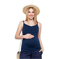 Майка для беременных и кормящих ЮЛА МАМА May (размер S, тёмно-синий)